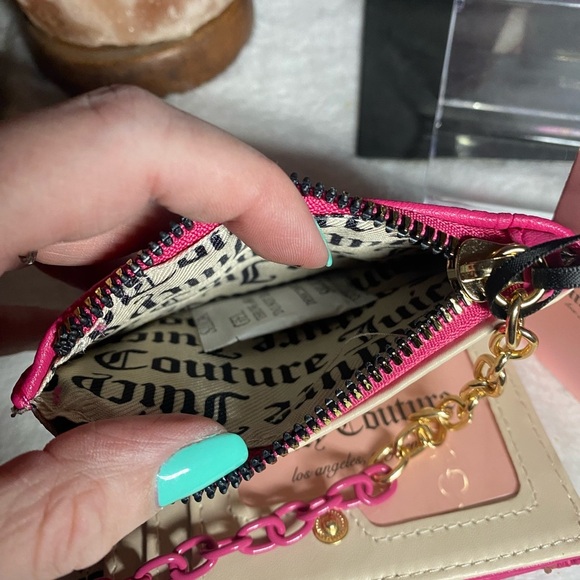 NWT Juicy Couture Pink Flash Embossed Bifold Wallet - Picture 5 of 5